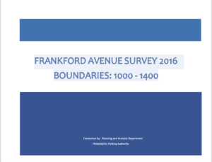 FRANKFORD AVENUE SURVEY 2016 BOUNDARIES: 1000 - 1400