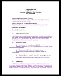 February 2022 Fishtown BID Board Meeting Minutes