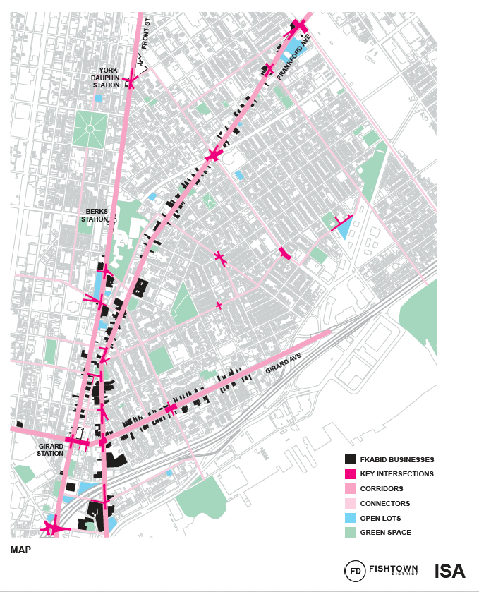 Fishtown District Master Plan for development of outdoor spaces and accessibility