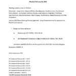 February 2025 Board Meeting Minutes