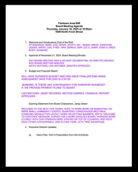 January 2025 Board Meeting Minutes