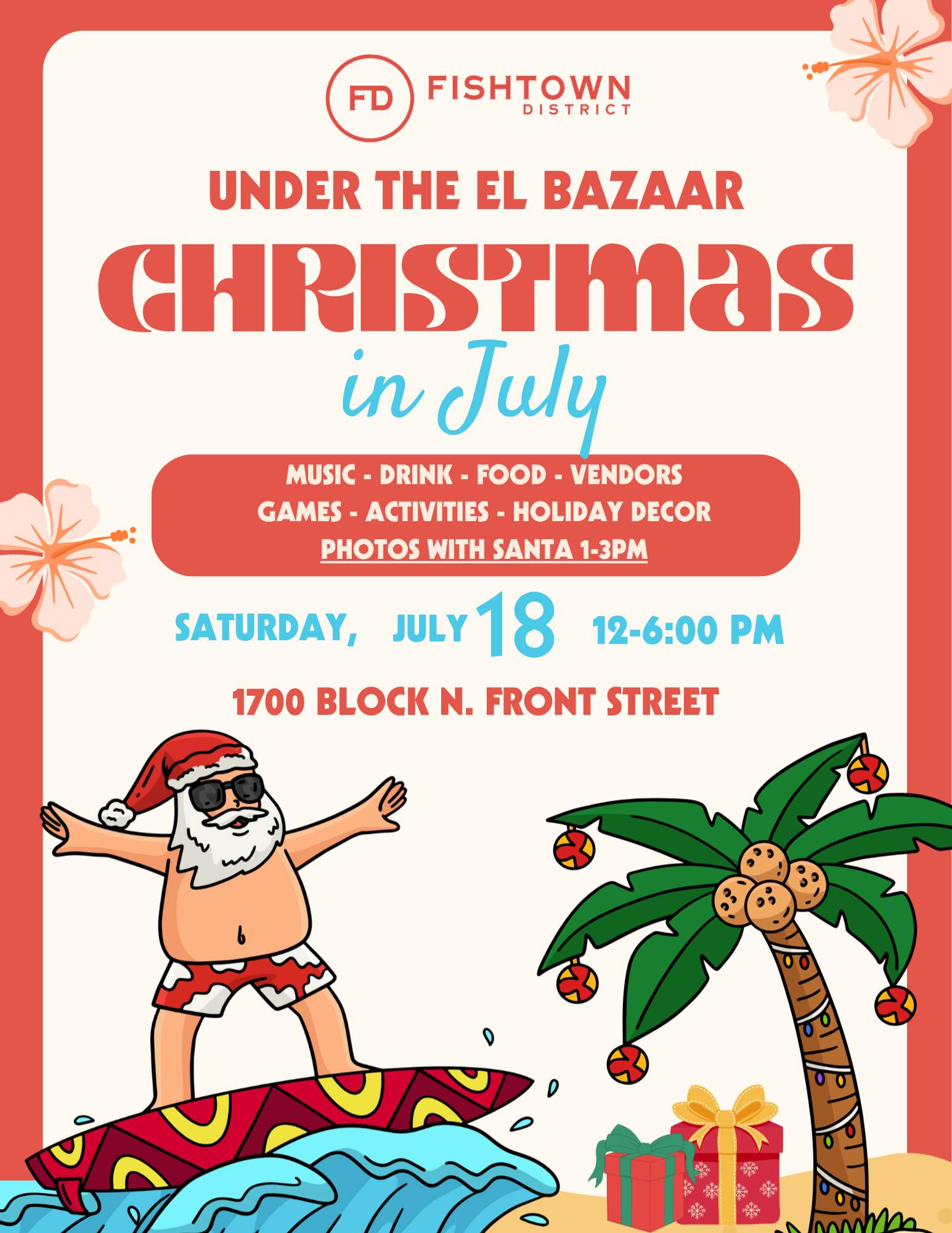 Christmas in July Under the El Bazaar